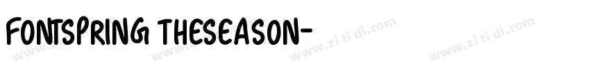 FONTSPRING TheSeason字体转换
